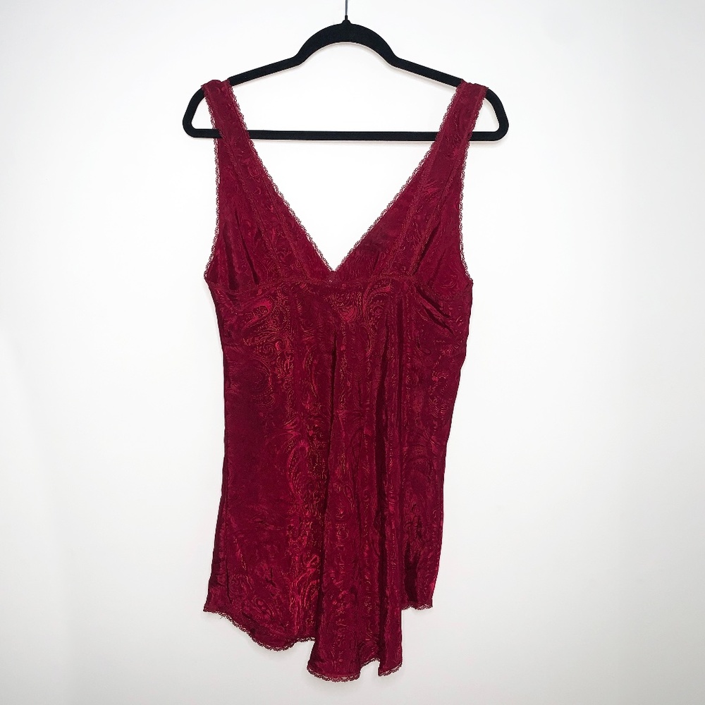 Deep Red Lingerie Top - Picture 6 of 9